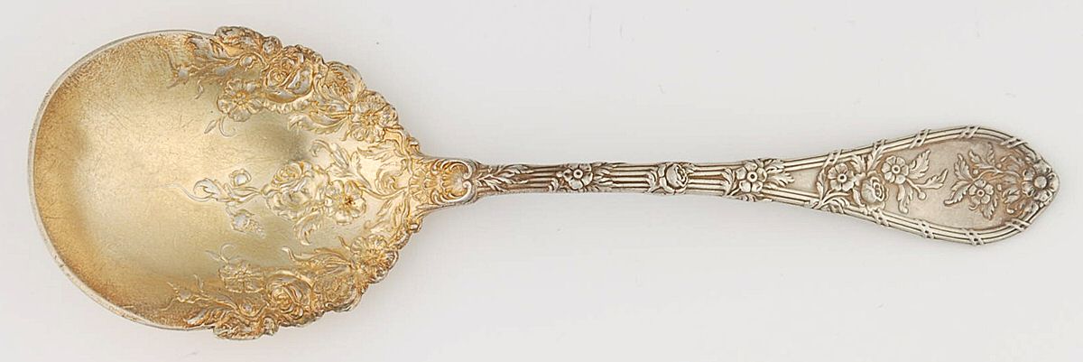 Dauphin (Sterling, 1897, No Monograms) Sugar Spoon by Durgin-1