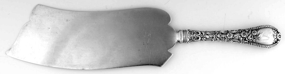 Dauphin (Sterling, 1897, No Monograms) Large Hollow Handle Ice Cream Slicer Sterling Bld by Durgin-1