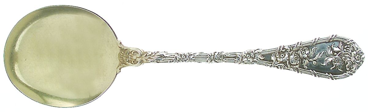 Dauphin (Sterling, 1897, No Monograms) Round Bowl Soup Spoon (Gumbo) by Durgin-1