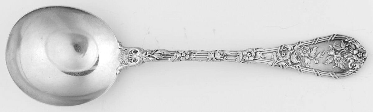 Dauphin (Sterling, 1897, No Monograms) Round Bowl Soup Spoon (Gumbo) by Durgin-1