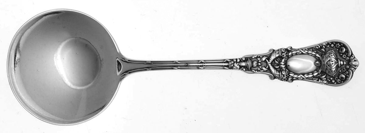 Empire (Sterling, 1895) Small Short Handle Chocolate Spoon by Durgin-1