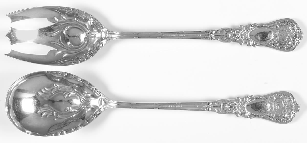 Empire (Sterling, 1895) Solid Oversized Serving Salad Set by Durgin-1