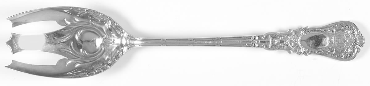 Empire (Sterling, 1895) Oversize Solid Salad Servng Fork by Durgin-1