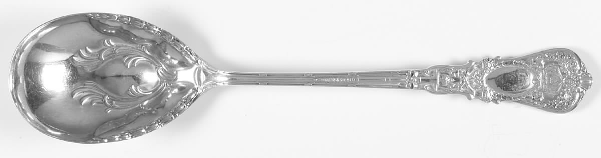 Empire (Sterling, 1895) Oversize Solid Salad Serving Spoon by Durgin-1