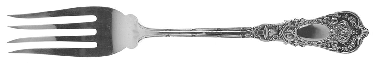 Empire (Sterling, 1895) Large Individual Solid Fish/Salad Fork by Durgin-1
