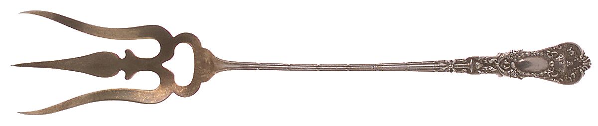 Empire (Sterling, 1895) Large Lettuce Serving Fork by Durgin-1