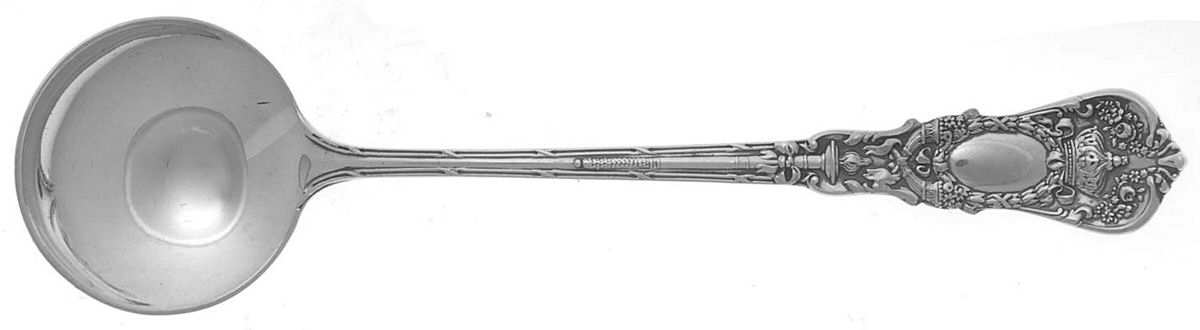 Empire (Sterling, 1895) Round Bowl Soup Spoon (Bouillon) by Durgin-1