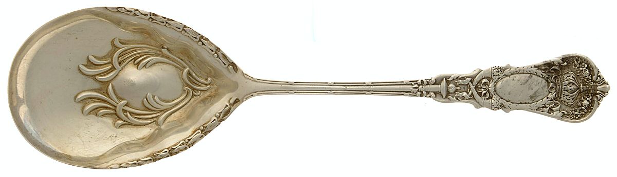 Empire (Sterling, 1895) Solid Salad Serving Spoon by Durgin-1