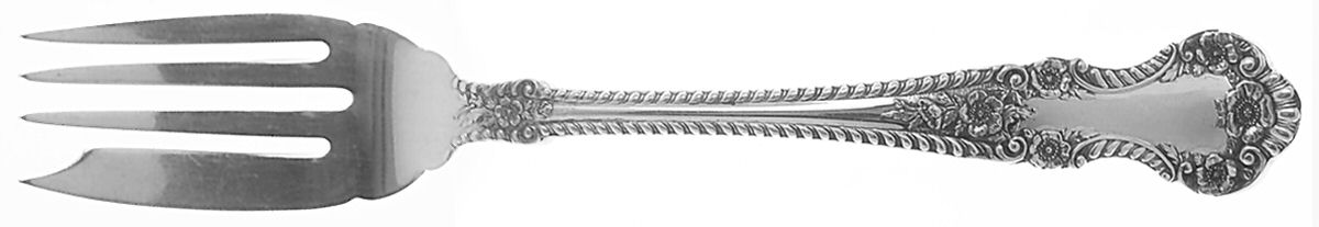 English Rose (Sterling, 1955) Individual Salad Fork by Durgin-1