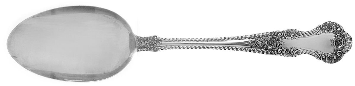 English Rose (Sterling, 1955) Tablespoon (Serving Spoon) by Durgin-1