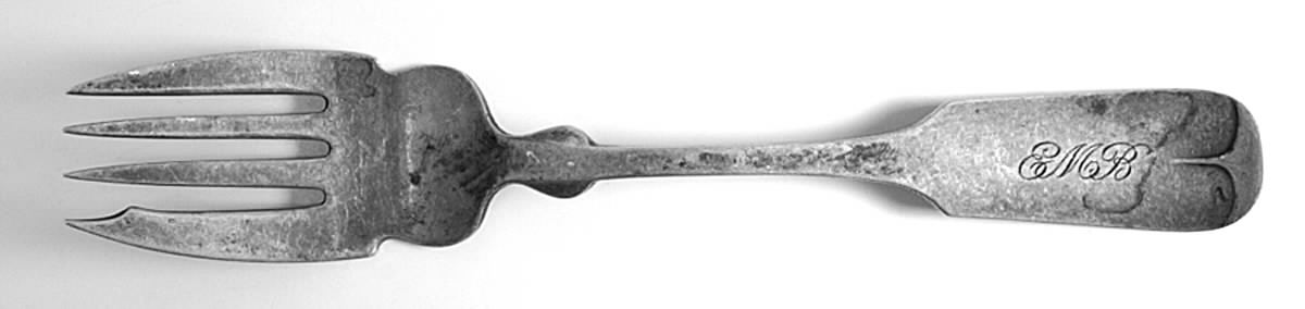 English Tip (Sterling, 1900) Individual Salad Fork by Durgin-1