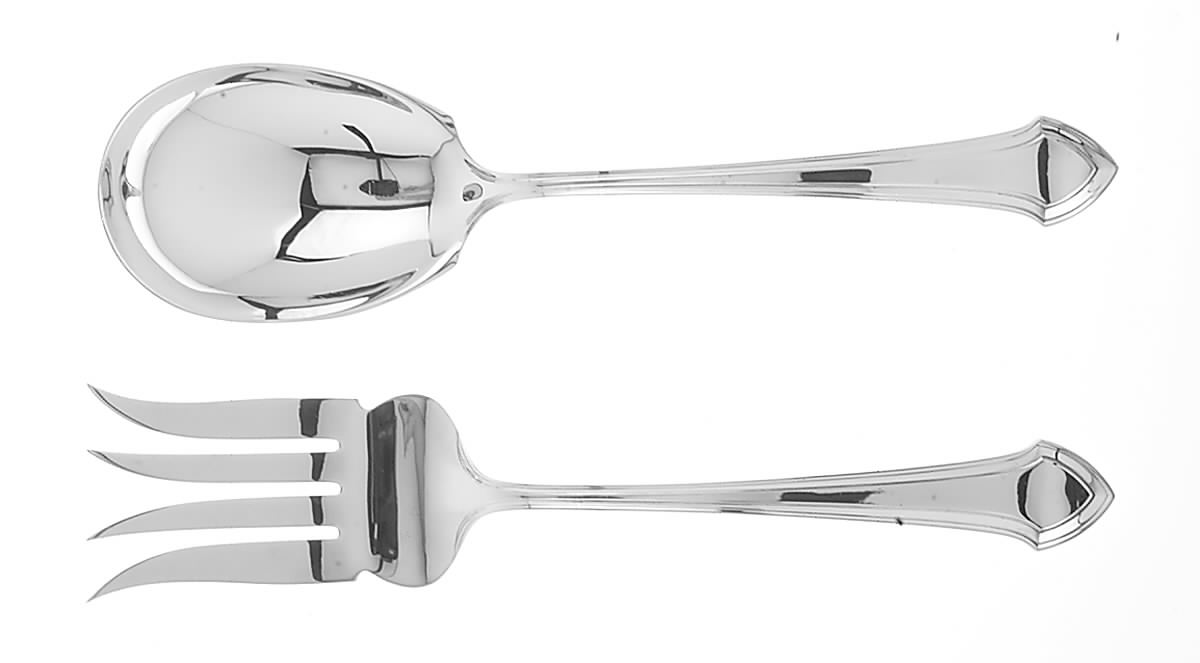 Essex (Sterling, 1911) (2 Pc) Solid Salad Set by Durgin-1