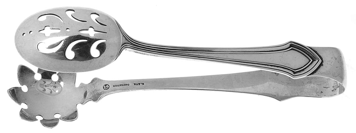 Essex (Sterling, 1911) Large Ice Serving Tongs by Durgin-1