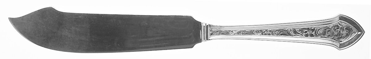 Essex No.5-Engraved (Sterling, 1911) Individual Solid Fish Knife by Durgin-1