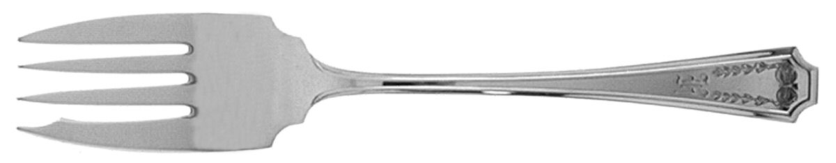 Fairfax No.1-Engraved (Sterling, 1910, No Monos) Individual Salad Fork by Durgin-1
