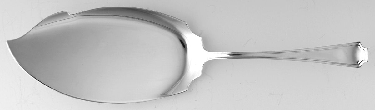 Fairfax No.1-Engraved (Sterling, 1910, No Monos) Small Solid Fish Serving Knife by Durgin-1