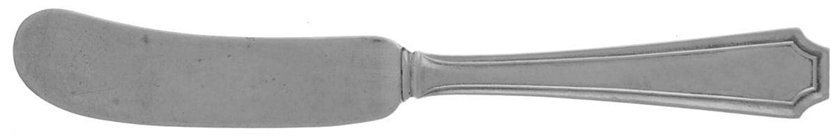 Fairfax No.1-Engraved (Sterling, 1910, No Monos) Flat Handle Butter Spreader by Durgin-1