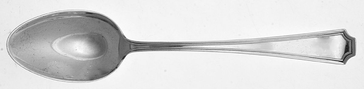 Fairfax No.1-Engraved (Sterling, 1910, No Monos) Five O'Clock Teaspoon by Durgin-1