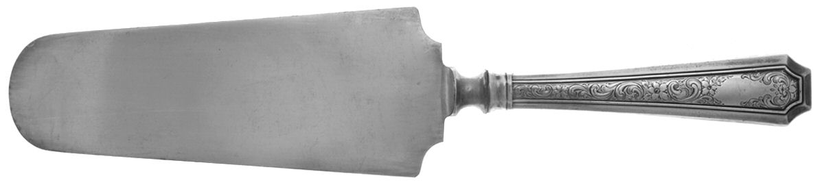 Fairfax No. 4-B-Engv (Sterling, 1910) Cake Knife with Silverplate Blade by Durgin-1