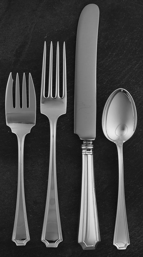 Fairfax (Sterling, 1910) 4 Piece Place Size Setting by Durgin-1
