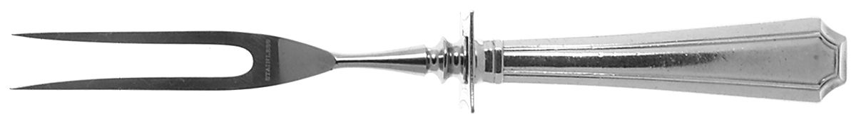 Fairfax (Sterling, 1910) Small Steak Carving Fork with Stainless Prongs by Durgin-1