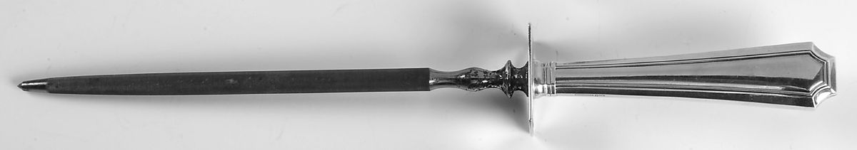 Fairfax (Sterling, 1910) Large Steel Rod Knife Sharpener by Durgin-1
