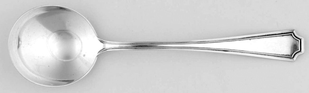 Fairfax (Sterling, 1910) Large Round Bowl Soup Spoon (Bouillon) by Durgin-1