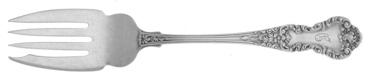 Hampshire (Sterling, 1906) Monogram Individual Salad Fork by Durgin-1
