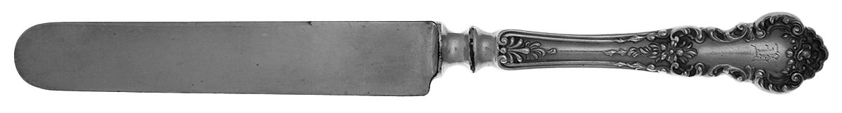 Hampshire (Sterling, 1906) Dessert/Tea Knife with Silverplate Blade by Durgin-1