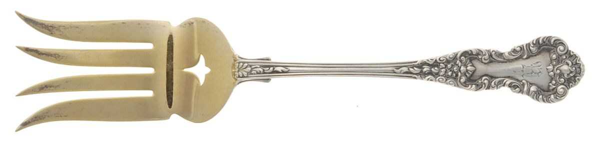 Hampshire (Sterling, 1906) Solid Salad Serving Fork by Durgin-1