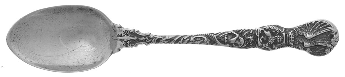 Heraldic (Sterling, 1888) Demitasse Spoon by Durgin-1