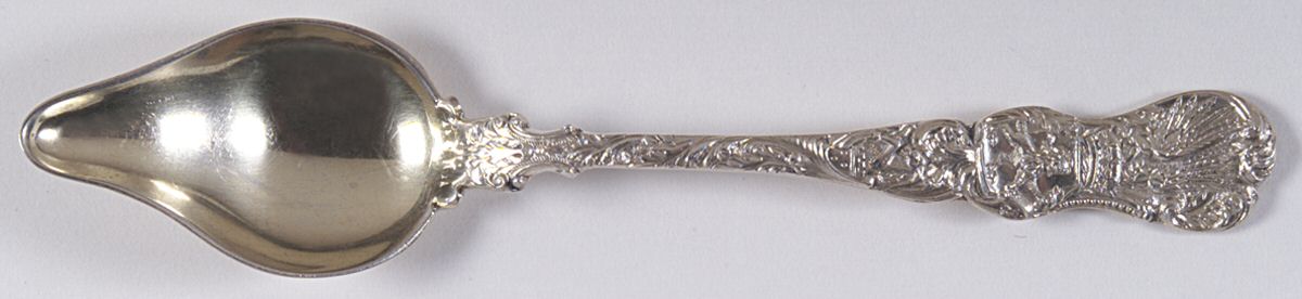 Heraldic (Sterling, 1888) Fruit/Orange Spoon by Durgin-1