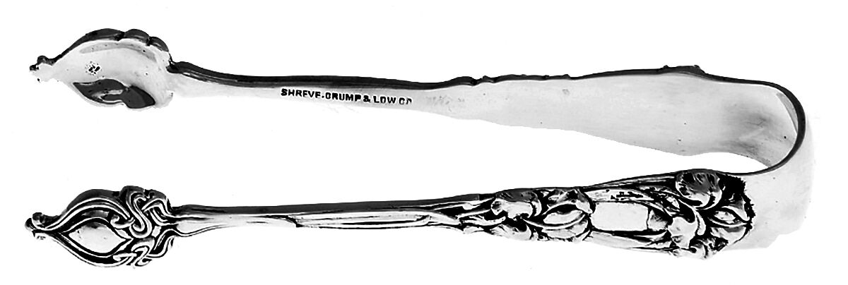 Iris (Sterling, 1900, No Monograms) Small Sugar Tongs by Durgin-1