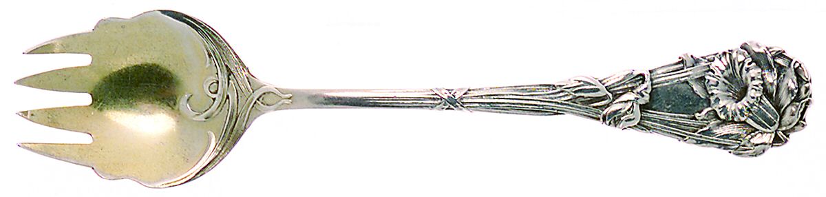 Jonquil (Sterling, 1898) Large Individual Terrapin Fork by Durgin-1