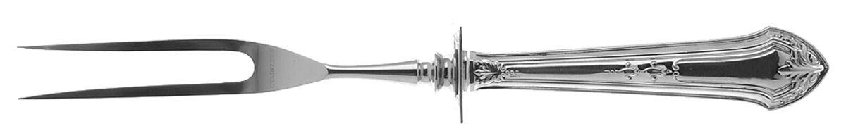Lenox (Sterling, 1912) Small Steak Carving Fork with Stainless Prongs by Durgin-1