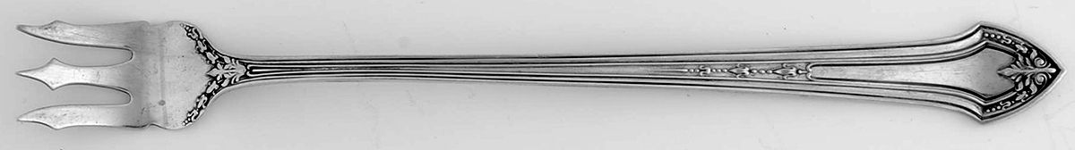 Lenox (Sterling, 1912) Long Handle Pickle/Olive Fork by Durgin-1
