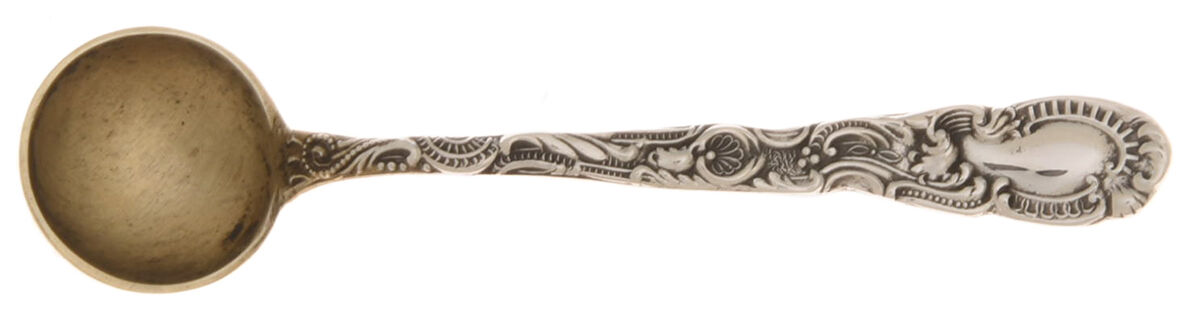 Louis XV (Sterling, 1891) Individual Salt Spoon by Durgin-1