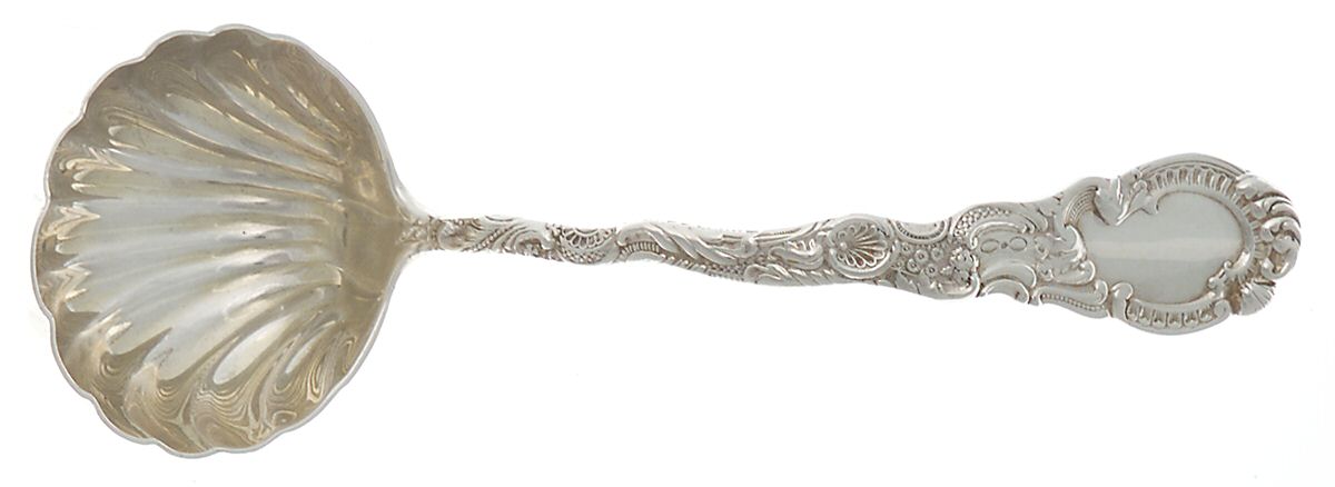 Louis XV (Sterling, 1891) Solid Piece Cream Ladle by Durgin-1