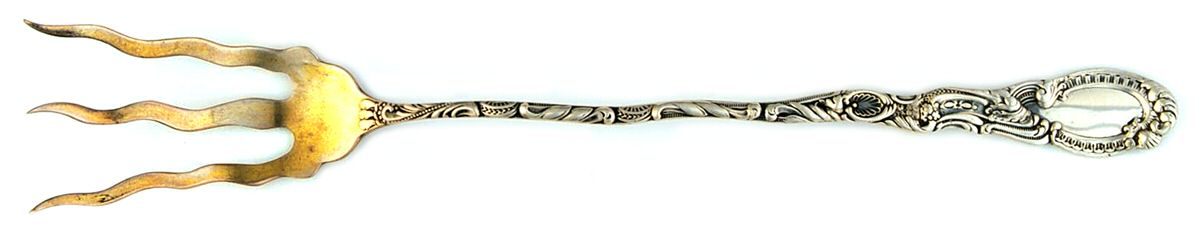 Louis XV (Sterling, 1891) Large Lettuce Serving Fork by Durgin-1