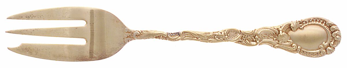Louis XV (Sterling, 1891) Pastry Fork by Durgin-1