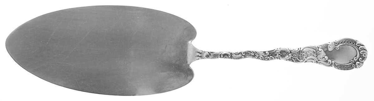 Louis XV (Sterling, 1891) Solid Large English Blade Pie Knife by Durgin-1