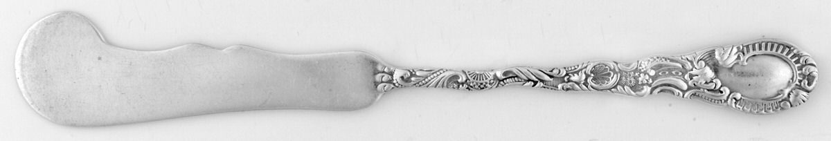 Louis XV (Sterling, 1891) Flat Handle Butter Spreader by Durgin-1