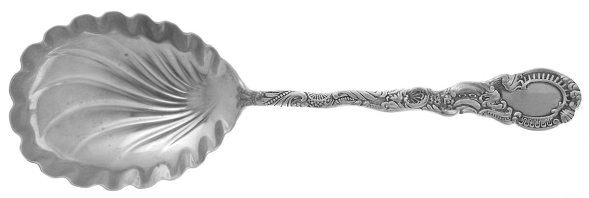 Louis XV (Sterling, 1891) Large Solid Berry/Casserole Spoon by Durgin-1