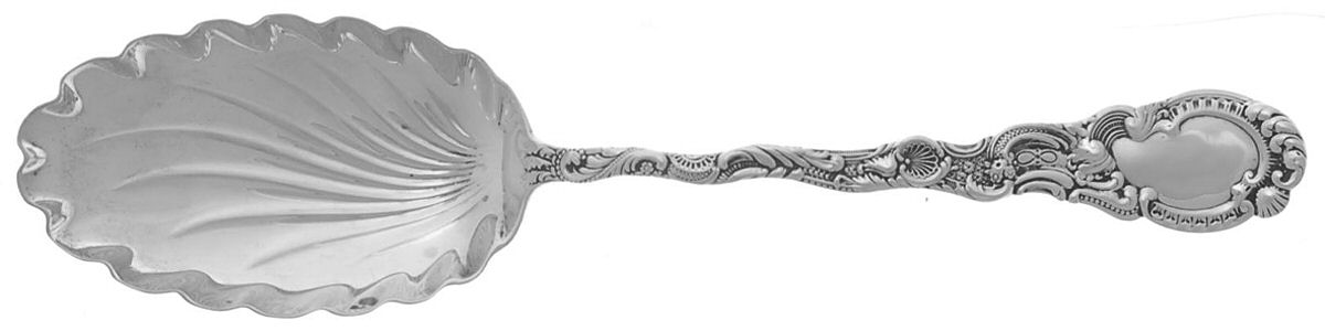 Louis XV (Sterling, 1891) Solid Serving Spoon by Durgin-1