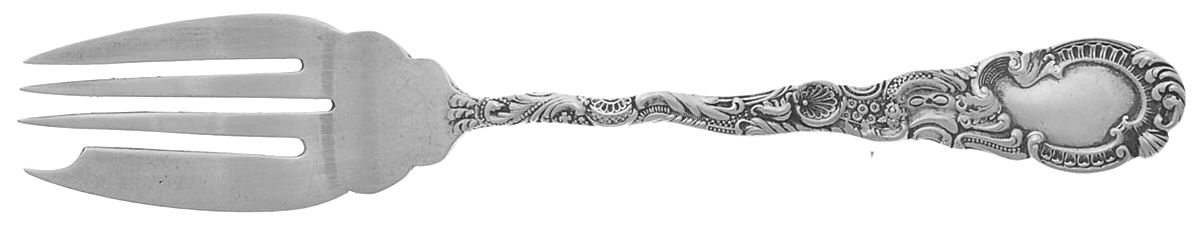 Louis XV (Sterling, 1891) Small Individual Solid Fish/Salad Fork by Durgin-1