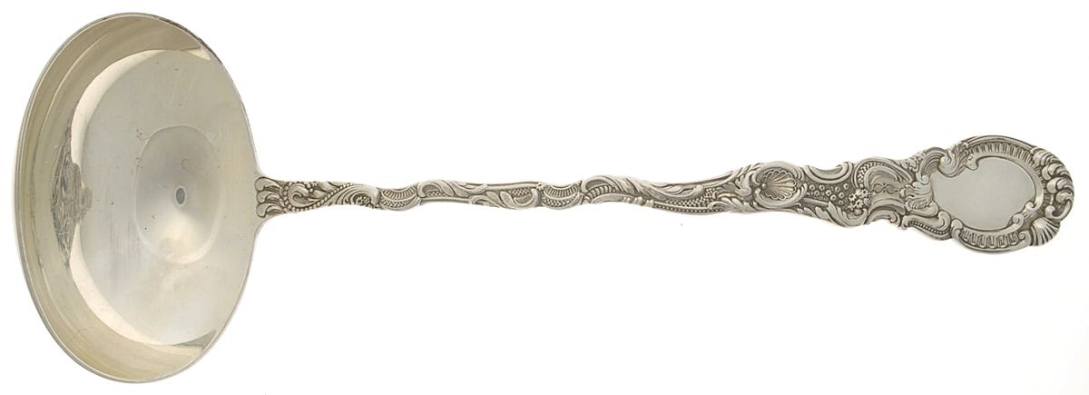 Louis XV (Sterling, 1891) Solid Soup Ladle by Durgin-1
