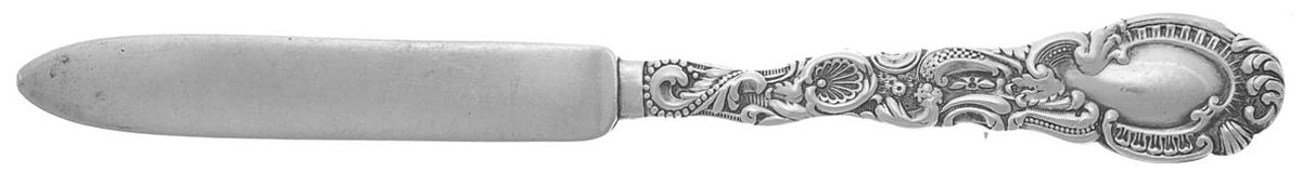Louis XV (Sterling, 1891) Individual Solid Fruit Knife by Durgin-1