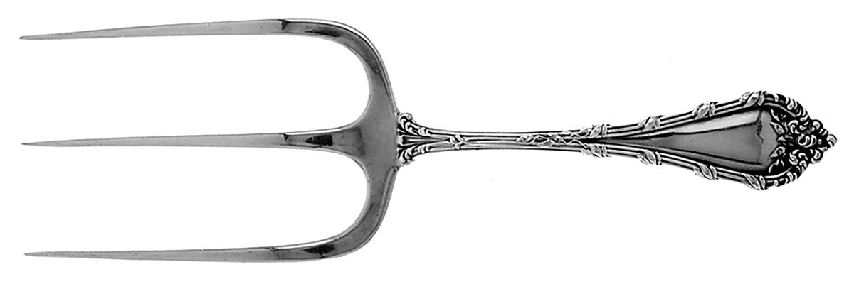 Madame Royale (Sterling, 1897) Solid Toast Serving Fork by Durgin-1