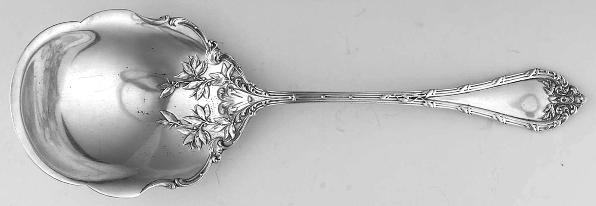 Madame Royale (Sterling, 1897) Large Solid Berry/Casserole Spoon by Durgin-1