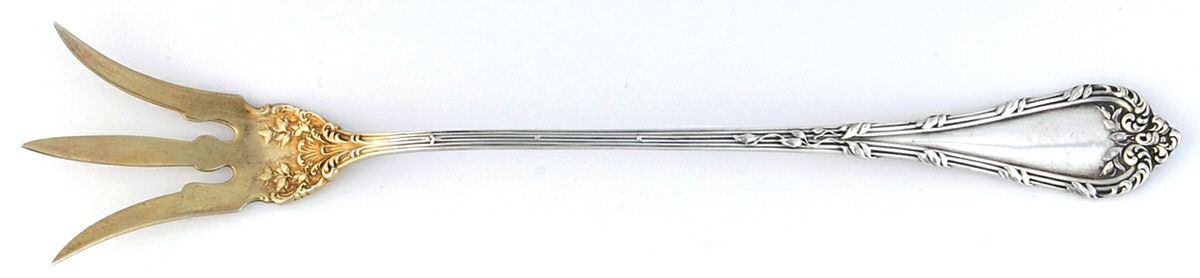 Madame Royale (Sterling, 1897) Small Lettuce Serving Fork by Durgin-1